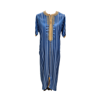 Abaya marocaine modeste de luxe pour hommes grande dentelle brodée robes respirantes pour musulmans livraison rapide