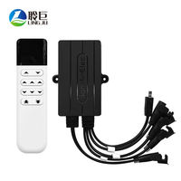 Canapé électrique avec télécommande, tige télescopique à 4 directions, sans fil, 2.4G RF, système de maison intelligente compatible Alexa/Google Home