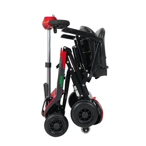 2023 TUV approved fully folding enclosed mobility scooter