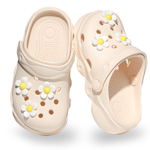 EVA çocuk papatya takılar ile takunya | Nefes kaymaz kayma-on bahçe ve kızlar ve erkekler için plaj ayakkabısı | Tüm sezon ayakkabı - Product Image 1