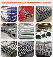 SLOER personalizado galvanizado doble brazos individuales 4m 5M 6M 7m 8M 9m 10m 11M 12m poste de lámpara poste de luz de calle