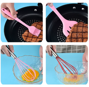 Juego de 5 Utensilios de Cocina de Silicona para Alimentos, Espátulas para Hornear y Repostería, para el Hogar y la Cocina - Product Image 3