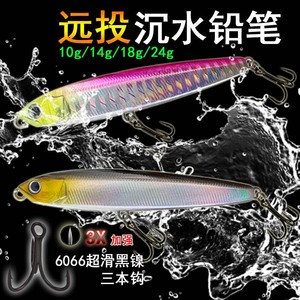 Señuelo de pesca tipo lápiz de 12cm y 15g, vibrante, de hundimiento, para lubina y pesca en agua dulce. - Product Image 2
