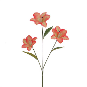 Petites fleurs artificielles de lys Monet Garden, lot de 3, décoration douce pour salle de mariage, hôtel, arrangement floral, fleurs en soie - Product Image 6