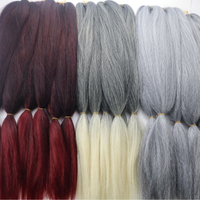 Vente chaude 6X Tresses jumbo au crochet douces avec texture lisse Yaki 24 pouces 400g pour une tête entière Fibre synthétique ignifuge de qualité supérieure