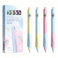 Stylo Gel Rétractable Mairun Personnalisé avec Logo, Plusieurs Couleurs Bleues, 0,8 mm, Ensemble de Papeterie en Plastique ABS, Modèle 406, Utilisation au Bureau et à l'École