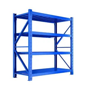 Industrial Rack Garage Shelving Steel Frame Metal Shelves Heavy Duty Warehouse Racking System Storage Rack