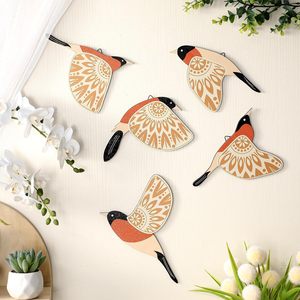 Décoration murale en bois en forme d'oiseaux, plusieurs pièces, décoration rustique pour la maison, cadeau - Product Image 4