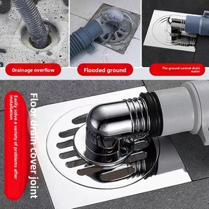 Conector de tubería de <span class=keywords><strong>desagüe</strong></span> para lavadora KAWAL, moderno, codo de <span class=keywords><strong>desagüe</strong></span> de suelo, a prueba de olores, cromado, 30 mm, roscado, para baño - Product Image 2