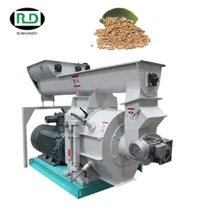 High Capacity Straw Ring Die Biomass Hay Grass Sawdust Wood Pellet Mill For Sale