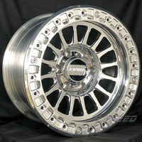 Rines Todoterreno de Aleación de Aluminio de 17 y 18 Pulgadas, 6x139.7, 6X135, con Acabado Mecanizado y Beadlock Real, para Toyota, Ford F-150, Chevrolet, Nissan Patrol
