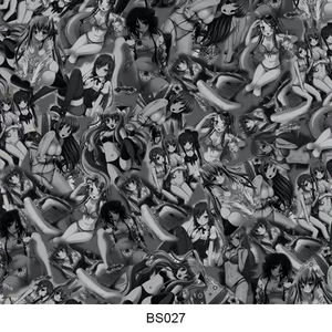 Lembaran Cat Hidrografik Warna Hitam Kartun untuk Velg, Film PVA Transfer Air, Sedang Diskon - Product Image 1