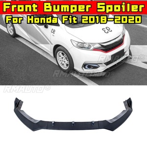 <b>Car</b> Front Bumper Lip <b>Diffuser</b> Spoiler Glossy Black Modification Part for Honda Fit 2018-2020 Bumper Protector <b>Car</b> Accessories - Product Image 2