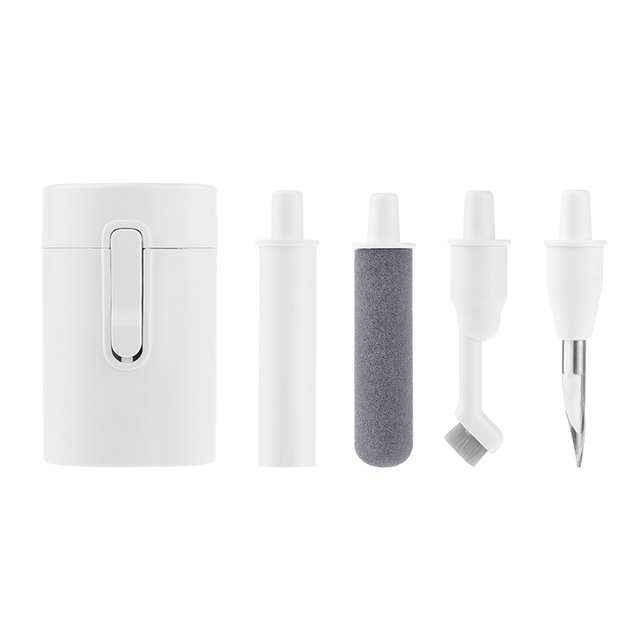Great Roc 5-in-1 Portable Electronic Cleaner Kit Compact Design Plastic Cleaning Pen for Earphone Dust Removal Cellphone