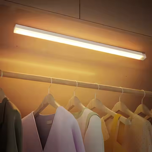 <strong>LED</strong> Motion <strong>Sensor</strong> Night Light Magnetic Charging Down/Up For Student Dormitory Wine Cabinet Wardrobe Wholesale Cross-Border Strip - Product Image 1