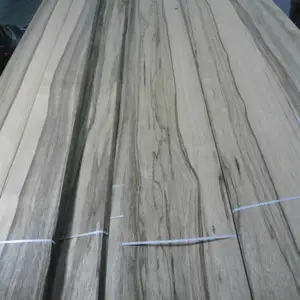 प्राकृतिक काले और सफेद limba लकड़ी लिबास