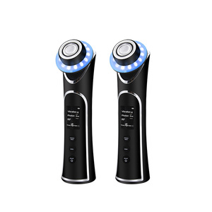 Vibrating Facial <b>Massager</b> with Heating Function Beauty Tool for Pore Cleansing Absorption Relaxation - Product Image 1