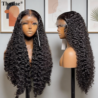 Perruque en cheveux vierges bruts bouclés pixie birmans en gros, cuticules alignées, sans colle, perruques en cheveux humains, dentelle frontale, cheveux bruts, perruques bouclées crépues