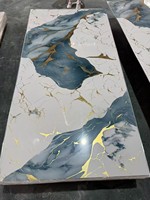 Panel Dinding Lembaran Marmer PVC Papan UV Tahan Air Modern Baru untuk Dekorasi Dinding Rumah dan Mal