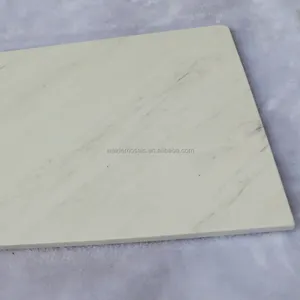Dalle de pierre naturelle moderne personnalisée Aristone Afyone Revêtement de sol en marbre blanc ensoleillé Carreaux de panneaux muraux Veine grise Marbre abordable