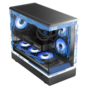 Gabinete Compacto para PC Gamer Hurricane Beast <span class=keywords><strong>Rei</strong></span> Ayanami, MATX/ITX, Panel Lateral de Vidrio Templado, Refrigeración Líquida de 360 mm - Product Image 2