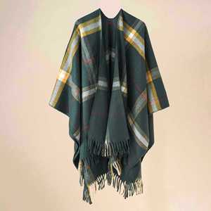 Écharpes Ponchos en Laine pour Femmes 150*130cm, Cape d'Hiver, Châles Pashmina – Vente en Gros - Product Image 6