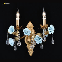 Bla — lustre floral en cuivre, Design moderne, éclairage d'intérieur, luminaire décoratif de plafond, idéal pour un salon