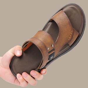 Sandalias Casuales de Verano para Hombre, Suela Suave, Transpirables, Punta Abierta, Suela Exterior de PU, Entresuela de EVA, Forro Textil, Hechas en China - Product Image 1