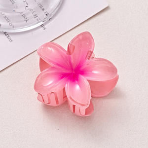 Aksesoris Jepit Rambut Plumeria Plastik Model Jepit Samping, Jepit Rambut Model Sanggul, Jepit Rambut Model Hiu, Laris Manis Grosir - Product Image 4