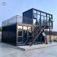 Maison conteneur moderne détachable avec résidence préfabriquée luxueuse à 2 chambres pour villa et appartement