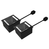 Scanner de codes-barres Weigand RS232 USB IP67 mégapixels pour kiosque extérieur, fixation fixe, OCR, MRZ, PDF417, QR Code, système POS, accès stock