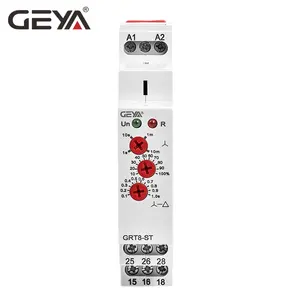 GEYA GRT8-ST DPDT Water Pump Star Delta Timer Relay Motor Soft Starter AC DC Delay on Star Delta Miniature PROTECTIVE Sealed 16A