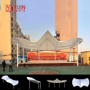 Tensile <b>Tent</b> Membrane Structure Fabric <b>Tent</b> PVDF Fabric Tensile <b>Shade</b> Membrane Structure Roofing - Product Image 5