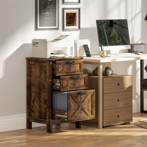 DB Movable Office <b>Cabinet</b> for <b>File</b> Storage in Office or Bank Panel <b>Wood</b> Style for Shipping Prohibited by for - Product Image 1