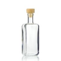 Botella de vino de cristal vacía de 50ml, botella de licor de vidrio con corcho
