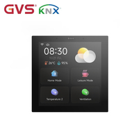 Interrupteur mural tactile intelligent GVS KNX S4 avec interphone SIP Cloud et serveur d'application pour systèmes de maison intelligente