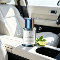 Diffuseur d'air frais USB portable de luxe en métal de haute qualité pour voiture, avec capteur de vibration et alimentation électrique, parfum lavande citron, pour la maison
