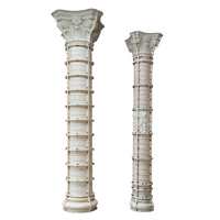 Moule de colonne romaine en ABS de diamètre rond de 25 à 50 cm, à couler dans du béton pour la décoration, moule de pilier