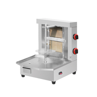 Machine commerciale de kebab de brûleur à gaz de la machine 2 de Shawarma de gaz d'acier inoxydable