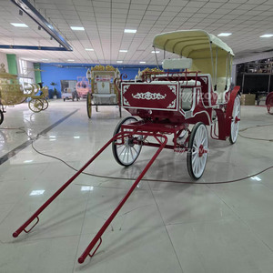 Carruaje Eléctrico ZOWN Royal Horse de 4 Ruedas, Rojo y Blanco, para Bodas y Turismo - Product Image 1