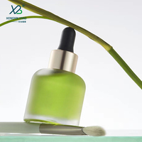 Nouvelle Bouteille Compte-Gouttes en Verre Semi-Circulaire Personnalisée de 20ml 30ml Imprimée pour Sérum de Soin de la Peau et Gouttes Oculaires