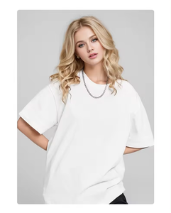 BY69000 Wholesale 220GSM Custom High Quality Mock Neck T Shirt Blank 100% Cotton Short Sleeve T-Shirt - Product Image 2