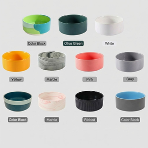 Tigela Oval de Cerâmica para Cães e Gatos, Grau Alimentício, Durável, 200ml, Antiderrapante, Fácil de Limpar, Cor Personalizável, Prato de Água, Atacado, MOQ1000 - Product Image 5
