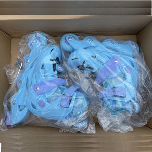 أحذية تزلج للأطفال CR7 بغلاف صلب من البولي بروبيلين، أحذية تزلج بعجلات قابلة للتعديل للأطفال قابلة للسحب - Product Image 4