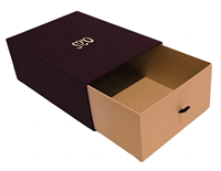 Boîte en carton rigide recyclable avec insert en mousse, estampage à chaud, logo personnalisé, pelliculage brillant pour emballage de bijoux et de montres