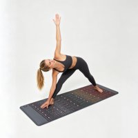 Tapis de luminothérapie LED PEMF en pierre de cristal pour le corps entier 1850*735mm, 6 bobines, 3-64Hz, 100 Gauss, couverture de luminothérapie rouge 660nm et 850nm