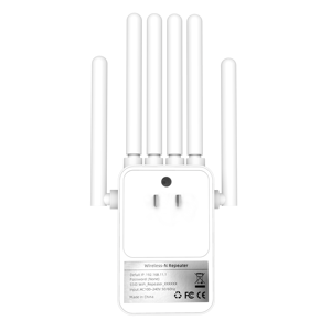 300Mbps <span class=keywords><strong>Wifi</strong></span> phạm vi mở rộng tín hiệu tăng cường khuếch đại với 6 ăng ten <span class=keywords><strong>Wifi</strong></span> Repeater 300M Wi-Fi mạng tín hiệu tăng cường - Product Image 2