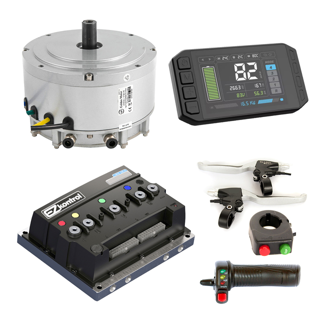 New Golden Motor Liquid Cooling 48V/72V 3KW BLDC Electric Motorcycle Motor Conversion Kit with Controller