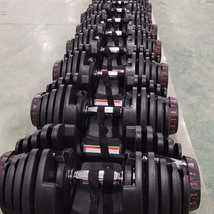 อุปกรณ์ออกกำลังกายที่บ้าน KWO KWO 52.5 ปอนด์ ชุดดัมเบลปรับน้ำหนักได้ 24 กก. 40 กก. สำหรับยกน้ำหนัก ออกกำลังกายหนัก รับทำโลโก้ตามสั่ง - Product Image 6