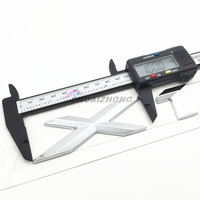 Nouvelles lettres autocollantes 3D chromées argentées de luxe en ABS pour emblèmes de coffre de voiture X1, X3, X5, X7, X2, X4, X6, GT, Z4 – Accessoires